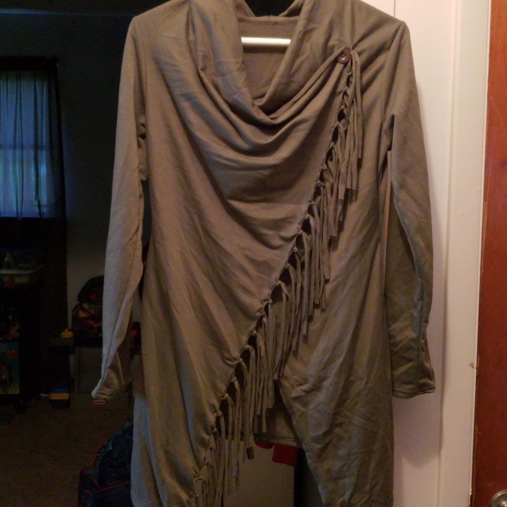 Long sleeve wrap shirt